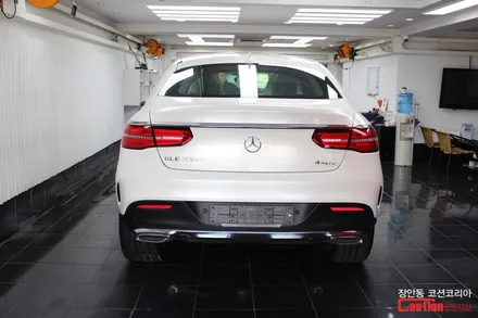 벤츠 GLE 쿠페 (GLE 350d) 카스킨, 유광화이트 전체랩핑 시공 - 장안동 코션 / 동대문,광진구,중랑구