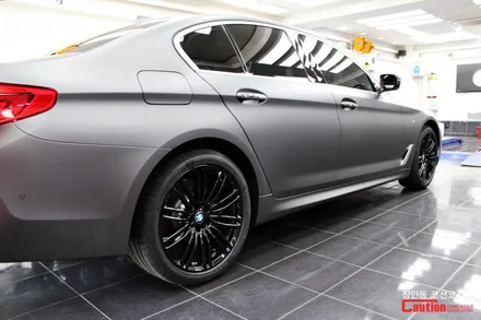BMW 540i 무광 다크그레이 랩핑, 자동차 랩핑 전문 장안동 코션 / 동대문,광진구,중랑구
