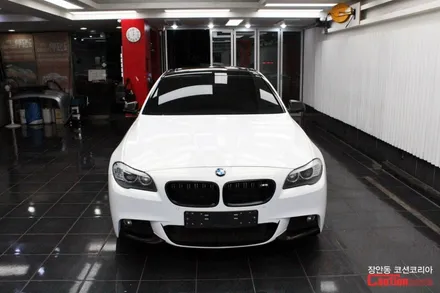 BMW 535D 펄화이트 전체랩핑 시공 - 카스킨 전문 장안동 코션 / 동대문,광진구,중랑구