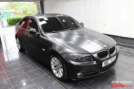 BMW 320i 카스킨 , 사틴블랙 전체랩핑 - 장안동 코션 / 동대문,광진구,중랑구