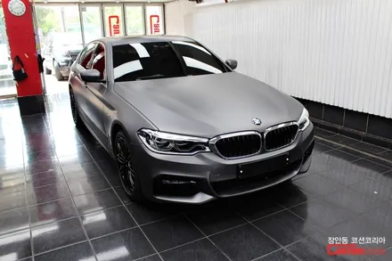 BMW 540i 무광 다크그레이 랩핑, 자동차 랩핑 전문 장안동 코션 / 동대문,광진구,중랑구