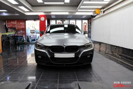 반무광 랩핑의 매력에 빠져보자! BMW 320d 사틴그레이 전체랩핑 / 동대문,광진구,중랑구