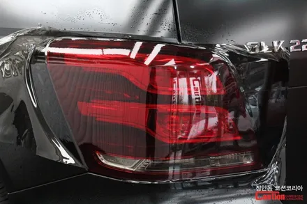 벤츠 GLK 220 사틴블랙 전체랩핑 - 자동차 랩핑 전문 장안동 코션 / 동대문,광진구,중랑구