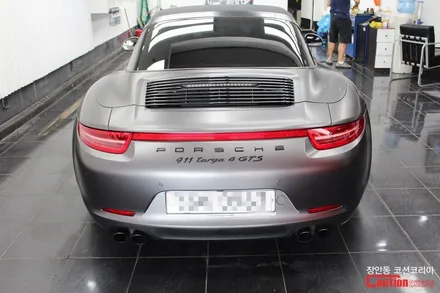 포르쉐 911 타르가 GTS 카스킨 : 사틴그레이 전체랩핑 - 장안동 코션 / 동대문,광진구,중랑구