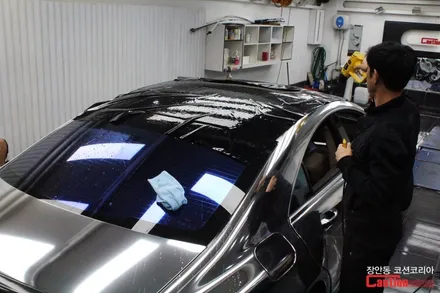 벤츠 CLS 63 AMG 카스킨, 실버크롬랩핑 - 장안동 코션 / 동대문,광진구,중랑구
