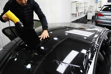 BMW 320i 루프스킨 시공 - 장안동 코션 / 동대문,광진구,중랑구