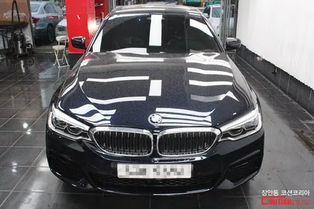 BMW 520d 카스킨, 유광화이트 전체랩핑 - 장안동 코션 / 동대문,광진구,중랑구
