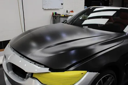 간지의 끝판왕은 역시 흑간지! BMW 430i 컨버터블 사틴블랙 전체랩핑 ! / 동대문,광진구,중랑구