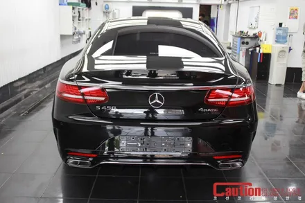 벤츠 S450 쿠페 쿨그레이 전체랩핑 / 동대문,광진구,중랑구