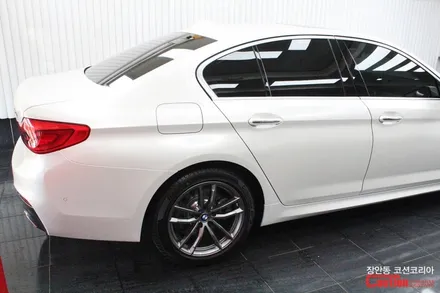 BMW 520d 카스킨, 유광화이트 전체랩핑 - 장안동 코션 / 동대문,광진구,중랑구