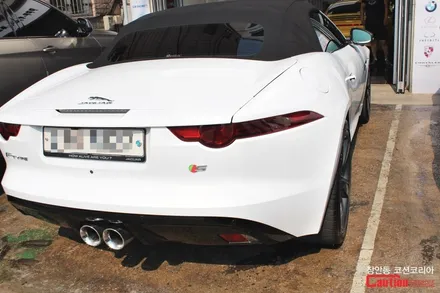 재규어 F-Type S : F-타입 S 컨버터블 전체랩핑 - 장안동카스킨 코션 / 동대문,광진구,중랑구