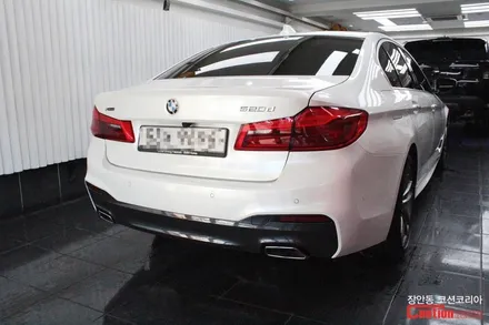 BMW 520d 카스킨, 유광화이트 전체랩핑 - 장안동 코션 / 동대문,광진구,중랑구