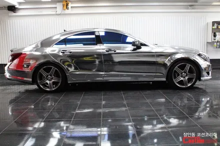 벤츠 CLS 63 AMG 카스킨, 실버크롬랩핑 - 장안동 코션 / 동대문,광진구,중랑구