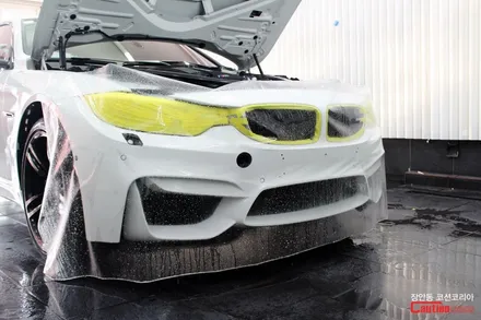 자동차 돌빵(스톤칩) 예방하는 방법은!? 바로 자동차 보호필름 PPF !! BMW M4 앞범퍼 PPF 시공 - 코션 코리아 장안점 / 동대문,광진구,중랑구