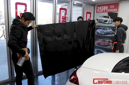 벤츠 CLS 루프스킨.. 에이버리? 이젠 퀄리티있는 탑폴리에 하이그로시 랩핑의 시대 / 동대문,광진구,중랑구