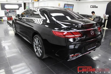 벤츠 S450 쿠페 쿨그레이 전체랩핑 / 동대문,광진구,중랑구