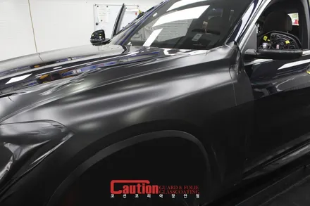 강북 사틴블랙 랩핑은 에이버리 SWF : BMW X5 전체 풀시공 / 동대문,광진구,중랑구