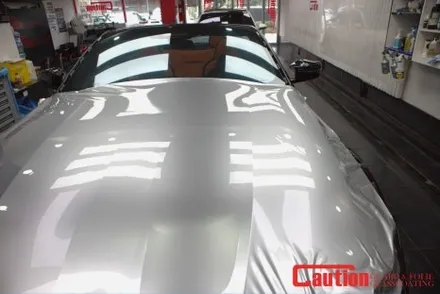 BMW M4 고광택 실버랩핑에 포인트까지! 손상없는 튜닝 자동차랩핑 / 동대문,광진구,중랑구