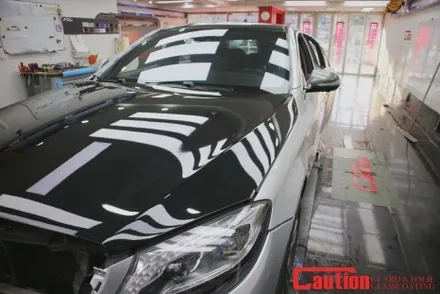 벤츠 S500 고광택 유광블랙 전체랩핑 장안동 코션코리아 / 동대문,광진구,중랑구