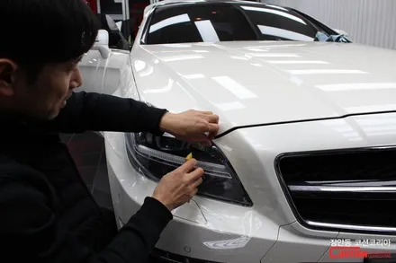 벤츠 CLS63AMG 자동차보호필름 PPF 생활보호패키지 시공! - 장안동 코션 / 동대문,광진구,중랑구