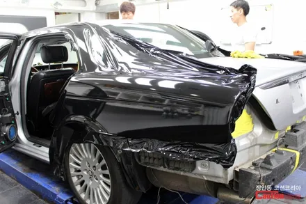 재규어XJ 올드카 랩핑, 자동차 랩핑 전문 장안동 코션 / 동대문,광진구,중랑구