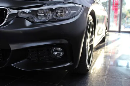 간지의 끝판왕은 역시 흑간지! BMW 430i 컨버터블 사틴블랙 전체랩핑 ! / 동대문,광진구,중랑구