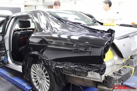 재규어 XJ 전체랩핑 : 올드카 랩핑 - 장안동 코션 / 동대문,광진구,중랑구