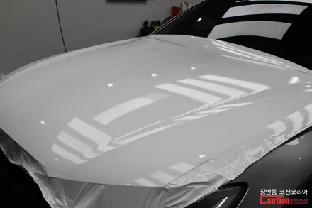 아우디 RS6 카스킨, 유광화이트 전체랩핑 - 장안동 코션 / 동대문,광진구,중랑구