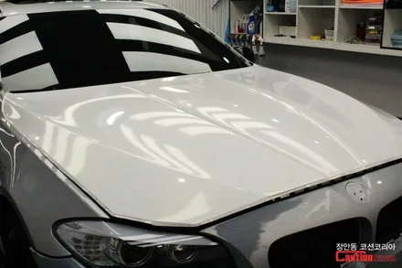 BMW 535D 펄화이트 전체랩핑 시공 - 카스킨 전문 장안동 코션 / 동대문,광진구,중랑구