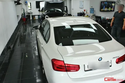 BMW 320d 자동차 루프스킨 (3M 1080 유광블랙) / 동대문,광진구,중랑구
