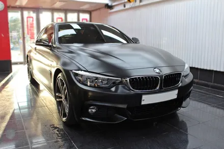 간지의 끝판왕은 역시 흑간지! BMW 430i 컨버터블 사틴블랙 전체랩핑 ! / 동대문,광진구,중랑구