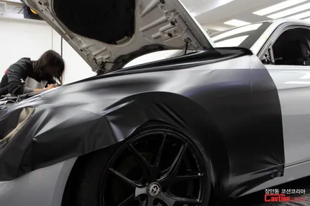 자동차 래핑 가격보다 더 중요한건 따로있다!? BMW 3시리즈 사틴블랙 전체 래핑 / 동대문,광진구,중랑구