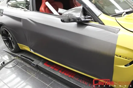 BMW M4 사틴다크그레이 전체랩핑 / 동대문,광진구,중랑구