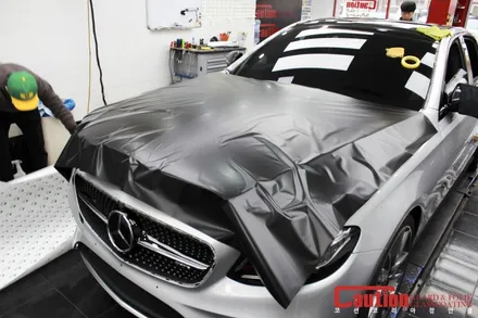 벤츠 E43 AMG 사틴다크 전체랩핑 / 동대문,광진구,중랑구