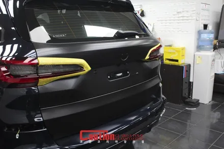 강북 사틴블랙 랩핑은 에이버리 SWF : BMW X5 전체 풀시공 / 동대문,광진구,중랑구