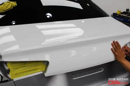 아우디 RS6 카스킨, 유광화이트 전체랩핑 - 장안동 코션 / 동대문,광진구,중랑구