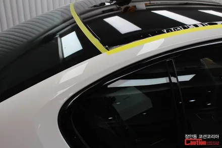 BMW 5시리즈 루프스킨 : 3M 유광블랙 - 장안동 코션 / 동대문,광진구,중랑구