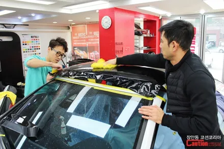 BMW 430i 컨버터블 KPMF 탑폴리에 루프스킨 시공 - 자동차 루프스킨 전문 장안동 코션 / 동대문,광진구,중랑구