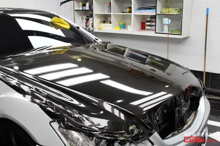 벤츠 S500 w221 올드카 랩핑, 유광블랙 전체랩핑 / 동대문,광진구,중랑구