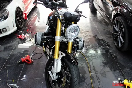 BMW R 나인 T (R Nine T) 퓨엘탱크, 기름통, 주유구 카울 보호필름 PPF 시공 - 코션 코리아 장안점 / 동대문,광진구,중랑구