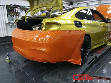BMW M4 택시처럼 랩핑하면 어떨까?! 상큼 발랄한 유광 오렌지 / 동대문,광진구,중랑구