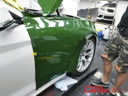 BMW M2 유광그린 랩핑 그리고 전면부 PPF 보호 추가시공 / 동대문,광진구,중랑구