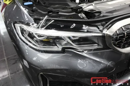 BMW M340i 보닛 후드와 라이트, 사이드미러 프리미엄쉴드 PPF / 동대문,광진구,중랑구
