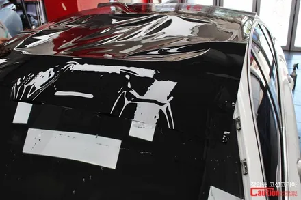 BMW 535d 루프스킨 시공, 뛰어난 내구성과 선명한 광택을 자랑하는 KPMF 탑폴리에 ! - 장안동 코션 / 동대문,광진구,중랑구