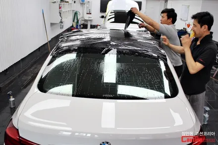 BMW 320d 루프스킨 : KPMF 탑폴리에 - 장안동 코션 / 동대문,광진구,중랑구