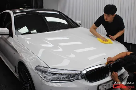 BMW 530i 자동차보호필름 PPF 보닛 시공 - 장안동 코션 / 동대문,광진구,중랑구