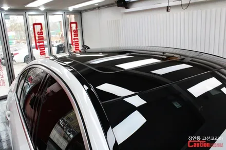 BMW 520d 3M 유광블랙 루프스킨 시공 - 장안동 코션 / 동대문,광진구,중랑구
