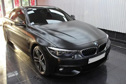 간지의 끝판왕은 역시 흑간지! BMW 430i 컨버터블 사틴블랙 전체랩핑 ! / 동대문,광진구,중랑구