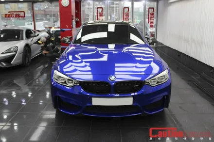 랩핑된 BMW M4 사고났을땐? 장안코션의 무결점 랩핑복원 / 동대문,광진구,중랑구