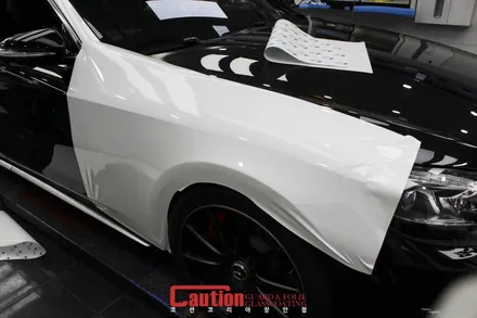 S63 AMG 가장 먼저 해야할 3M 유광화이트 전체랩핑 / 동대문,광진구,중랑구